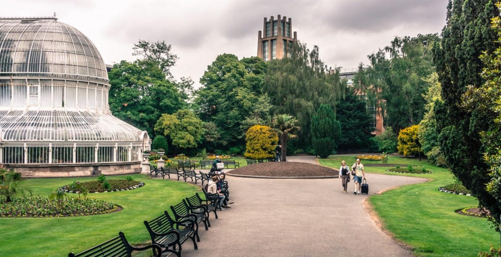 Belfast Botanic Gardens in the Queen's Quarter, a popular green space for South Belfast residents and students